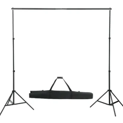 vidaXL Fotostudioset met verlichtingsset en achtergrond