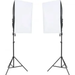 vidaXL Fotostudioset met verlichtingsset, achtergrond en reflector