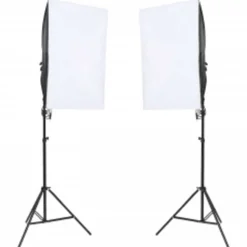 vidaXL Fotostudioset met verlichtingsset, achtergrond en reflector
