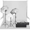 vidaXL Fotostudioset met verlichtingsset en achtergrond