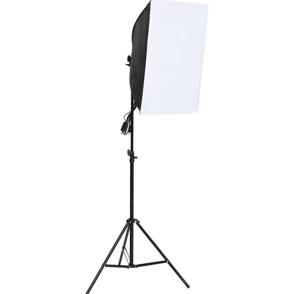 vidaXL Fotostudioset met softboxlamp en achtergrond