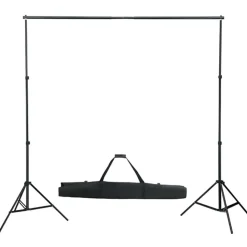 vidaXL Fotostudioset met verlichtingsset, achtergrond en reflector