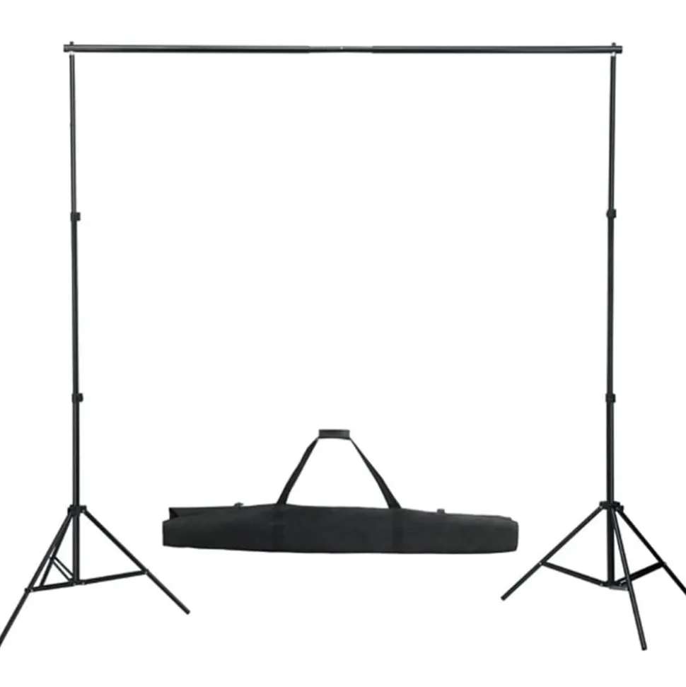 vidaXL Fotostudioset met verlichtingsset, achtergrond en reflector