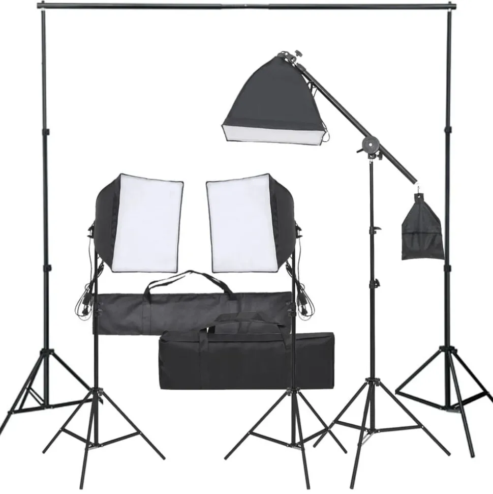 vidaXL Fotostudioset met verlichtingsset