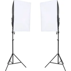 vidaXL Fotostudioset met verlichtingsset en achtergrondscherm