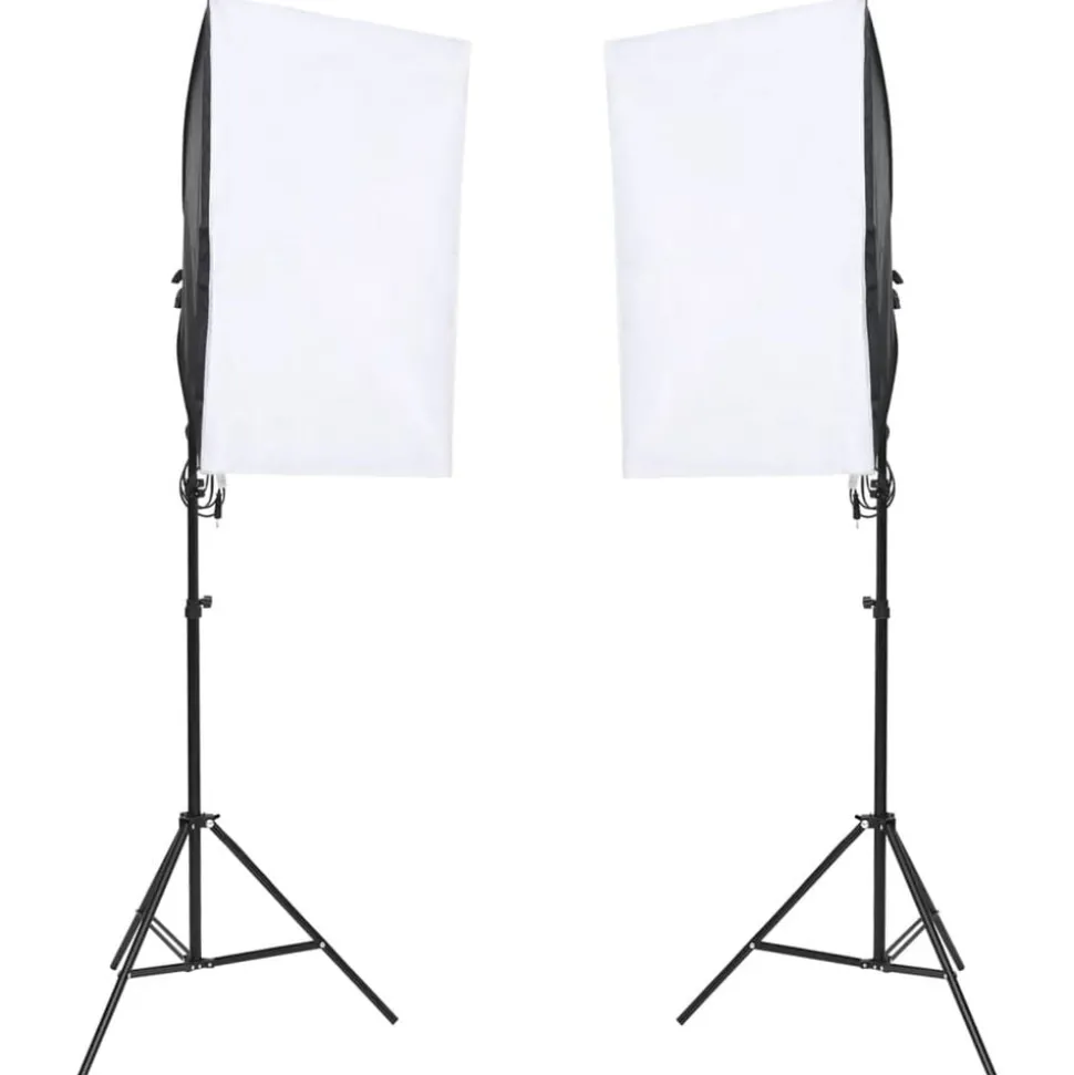 vidaXL Fotostudioset met verlichtingsset en achtergrondscherm