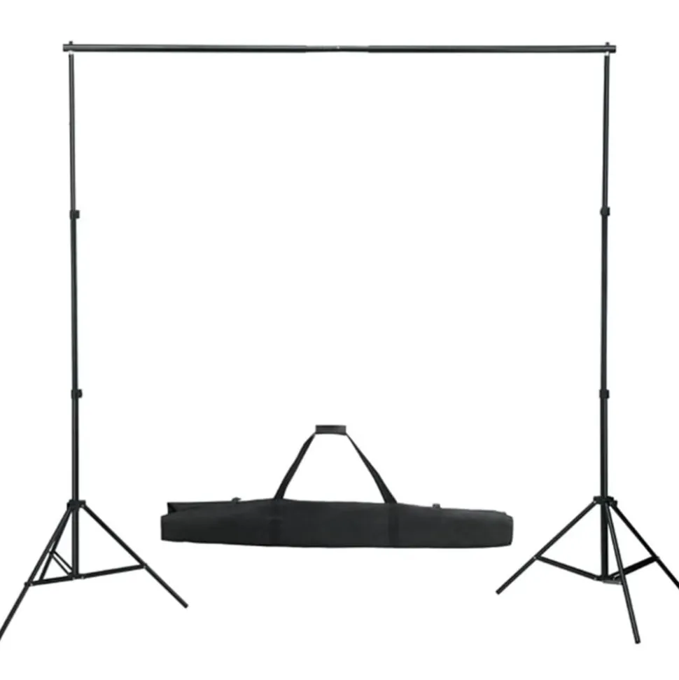 vidaXL Fotostudioset met lampen, paraplu's, achtergrond en reflector
