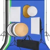 vidaXL Fotostudioset met softboxlampen, achtergrond en reflector