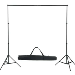 vidaXL Fotostudioset met verlichtingsset, achtergrond en reflector