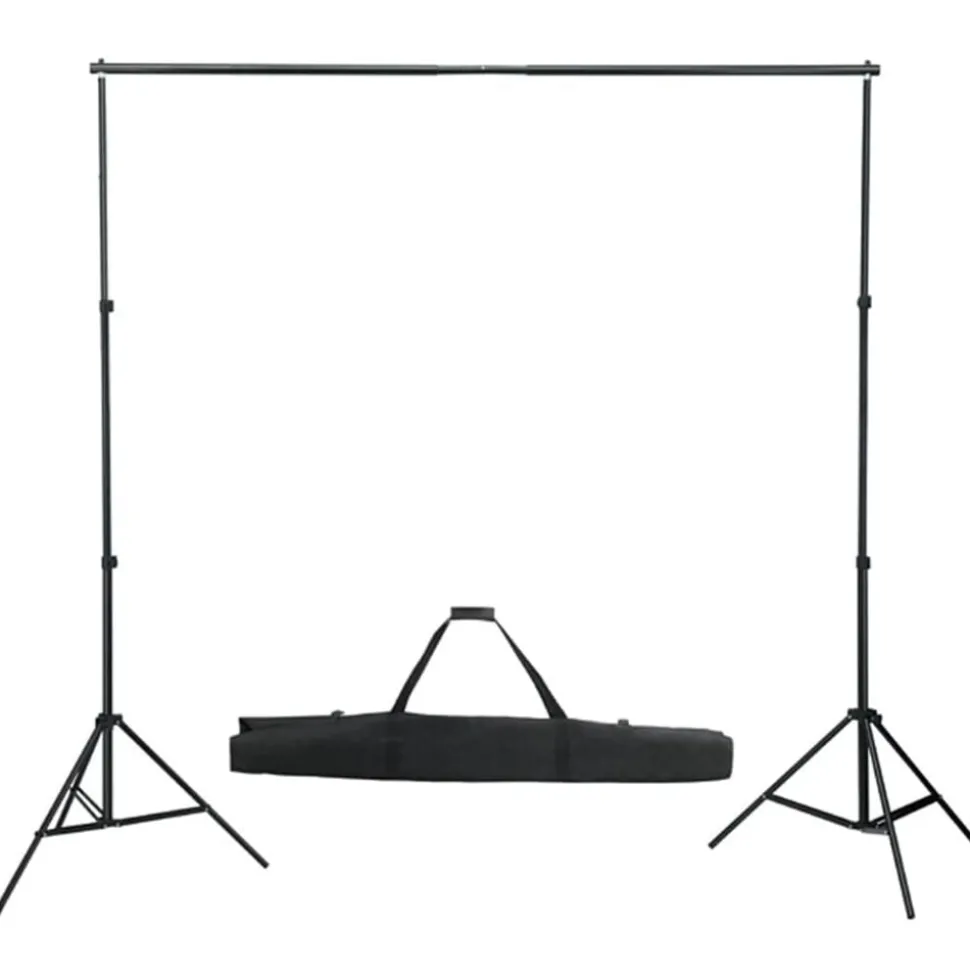 vidaXL Fotostudioset met lampen, paraplu's, achtergrond en reflector