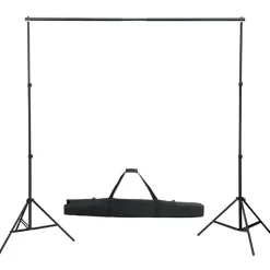 vidaXL Fotostudioset met verlichtingsset, achtergrond en reflector