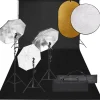 vidaXL Fotostudioset met verlichtingsset, achtergrond en reflector