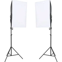 vidaXL Fotostudioset met lichtset, achtergrondscherm en reflector