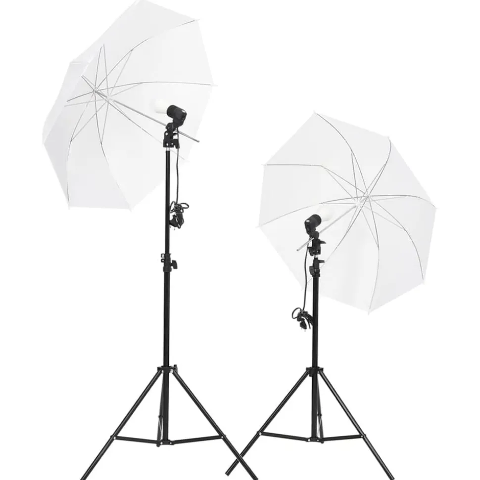 vidaXL Fotostudioset met verlichtingsset, achtergrond en reflector