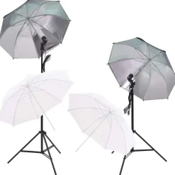vidaXL Fotostudioset met softboxlampen paraplu's achtergrond reflector