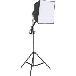 vidaXL Fotostudioset met verlichtingsset en achtergrondscherm