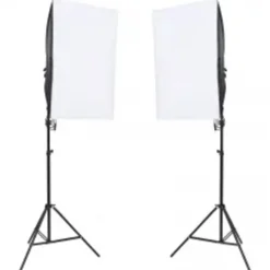 vidaXL Fotostudioset met verlichtingsset en achtergrond