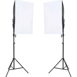 vidaXL Fotostudioset met verlichtingsset en achtergrond