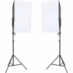 vidaXL Fotostudioset met verlichtingsset, achtergrond en reflector