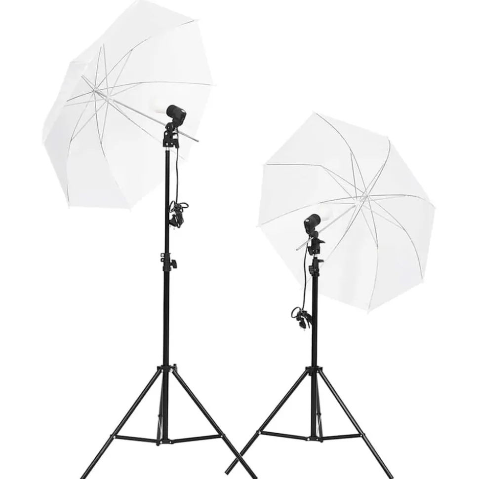vidaXL Fotostudioset met verlichtingsset en achtergrond