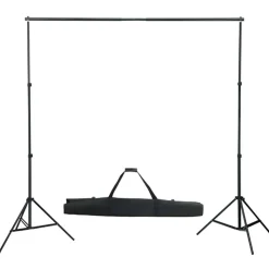 vidaXL Fotostudioset met verlichtingsset en achtergrond