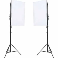 vidaXL Fotostudioset met verlichtingsset, achtergrond en reflector