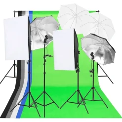 vidaXL Fotostudioverlichtingsset