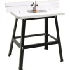 vidaXL Freestafel 81x61x88 cm staal en MDF