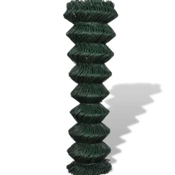 vidaXL Gaashek 1,5x25 m staal groen