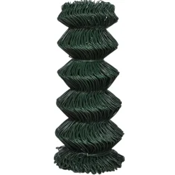 vidaXL Gaashek 0,8x15 m staal groen