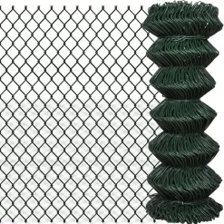 vidaXL Gaashek 1x15 m staal groen