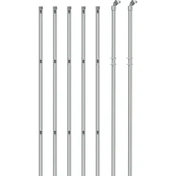 vidaXL Gaashek 1x10 m zilverkleurig