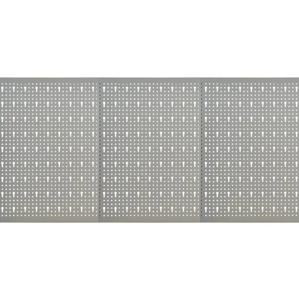 vidaXL Gaatjespaneel wandgemonteerd 3 st 40x58 cm staal
