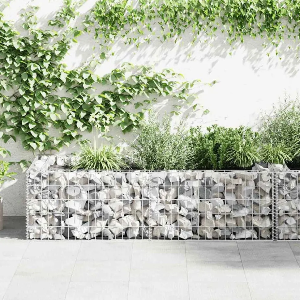 vidaXL Gabion plantenbak 180x90x50 cm gegalvaniseerd staal