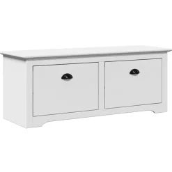 vidaXL Gangbank BODO 114x40x45 cm wit