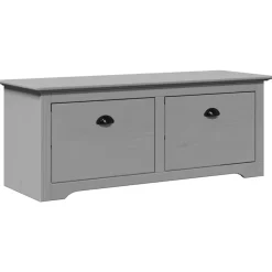 vidaXL Gangbank BODO 114x40x45 cm grijs
