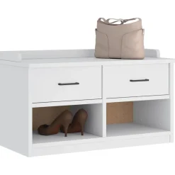 vidaXL Gangbankje SANDNES wit 87x40x50 cm massief grenenhout
