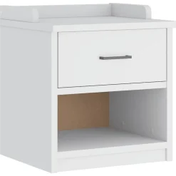 vidaXL Gangbankje SANDNES wit 45x40x50 cm massief grenenhout