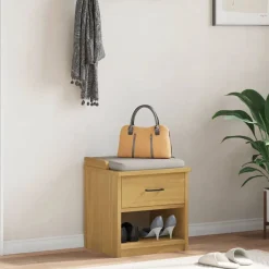 vidaXL Gangbankje SANDNES 45x40x50 cm massief grenenhout