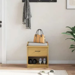 vidaXL Gangbankje SANDNES 45x40x50 cm massief grenenhout