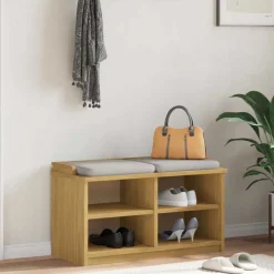 vidaXL Gangbankje SANDNES 87x40x50 cm massief grenenhout