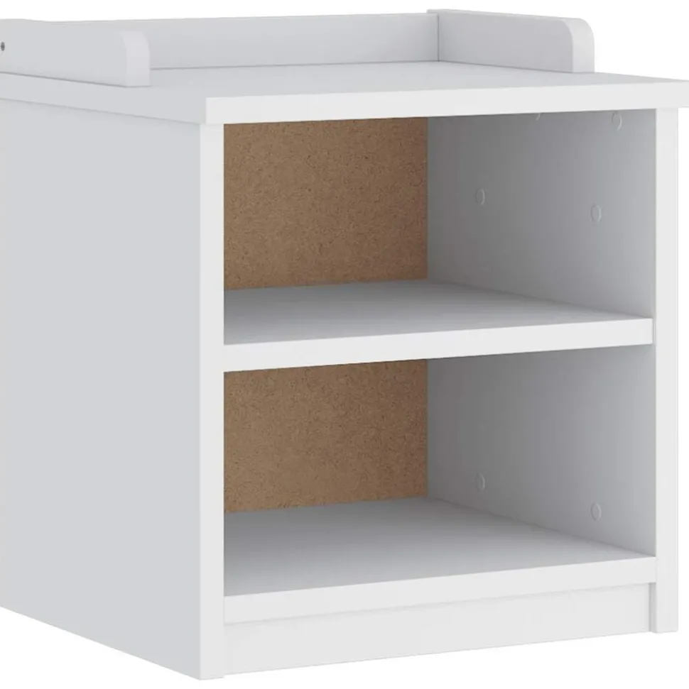 vidaXL Gangbankje SANDNES wit 45x40x50 cm massief grenenhout