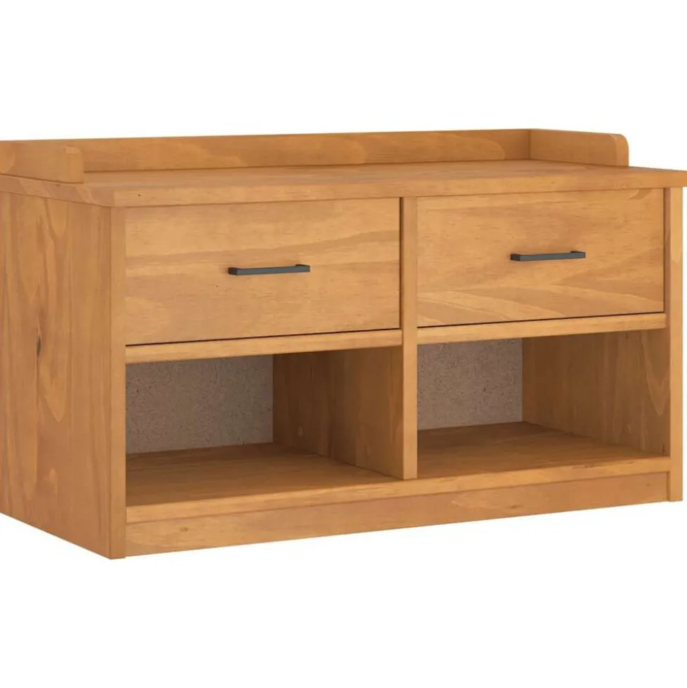 vidaXL Gangbankje SANDNES 87x40x50 cm massief grenenhout