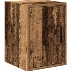 vidaXL Garage wandkast bewerkt hout oud hout