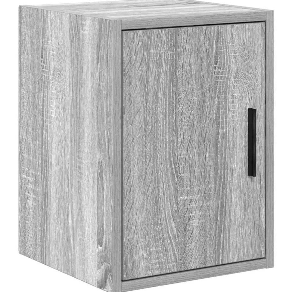 vidaXL Garage wandkast bewerkt hout grijs Sonoma