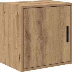 vidaXL Garage wandkast bewerkt hout ambachtelijk eiken