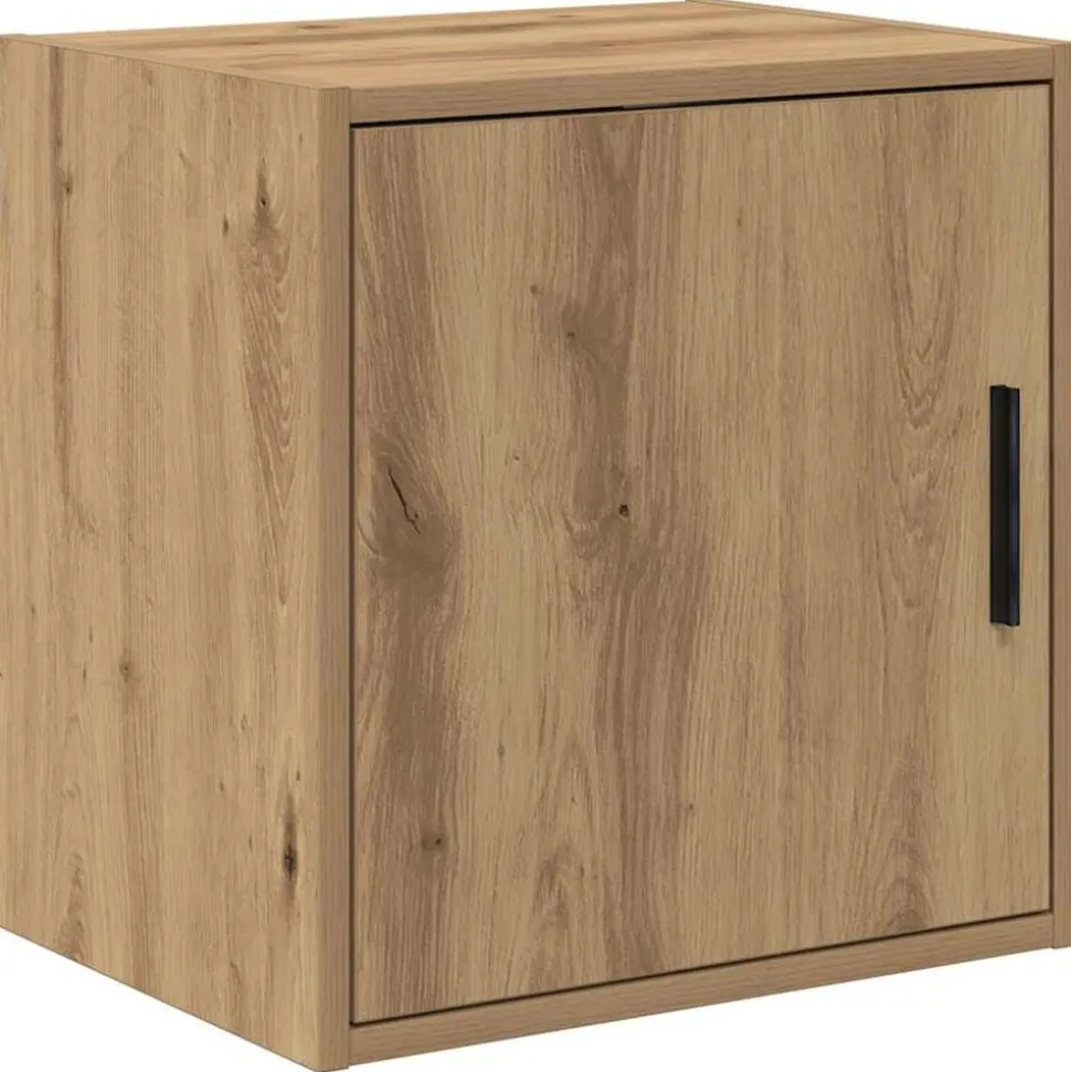 vidaXL Garage wandkast bewerkt hout ambachtelijk eiken