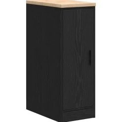 vidaXL Garagekast 30x51x85 cm massief grenenhout zwart