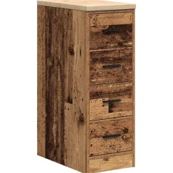 vidaXL Garagekast 30x51x85 cm massief grenenhout oud hout