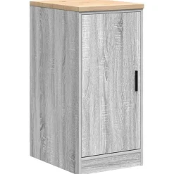 vidaXL Garagekast 40x51x85 cm massief grenenhout grijs sonoma